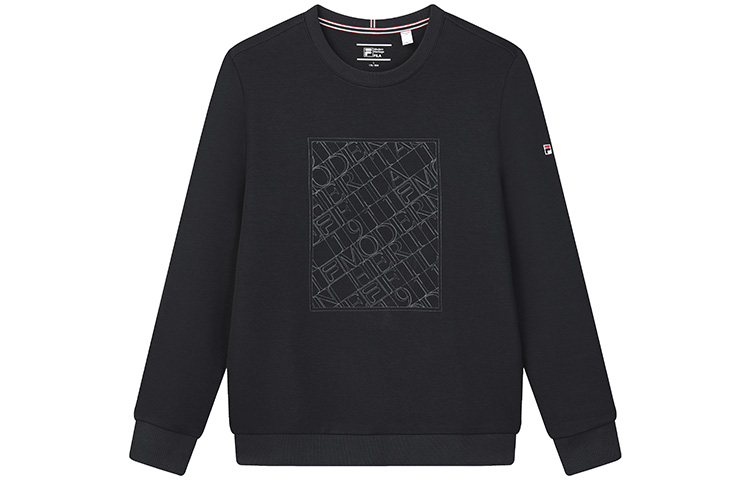 FILA Printed Crewneck Knit Pullover Sweatshirt Legend Blue () F11M211216F-NV