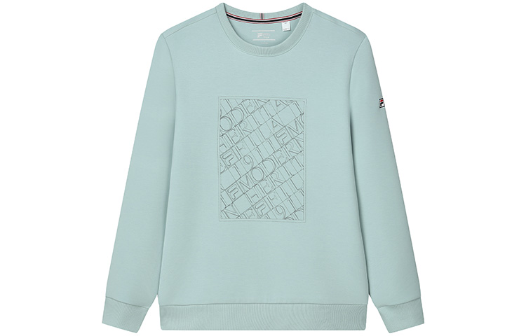 FILA Printed Knit Pullover Sweatshirt Erosion Green F11M211216FTQ