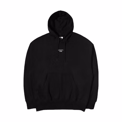FILA Printed Letter Logo Hoodie Unisex Black FS2POD1111X-BLK
