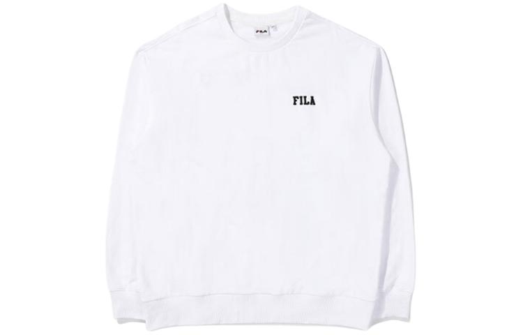 FILA Printed Logo & Number Crewneck Long-Sleeve Sweatshirt White FS2POE1111X-OWH