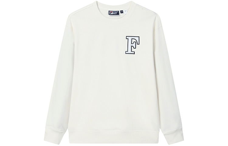 FILA Printed Logo Crewneck Pullover Sweatshirt Men’s - Xuan White F11M219208F-IV