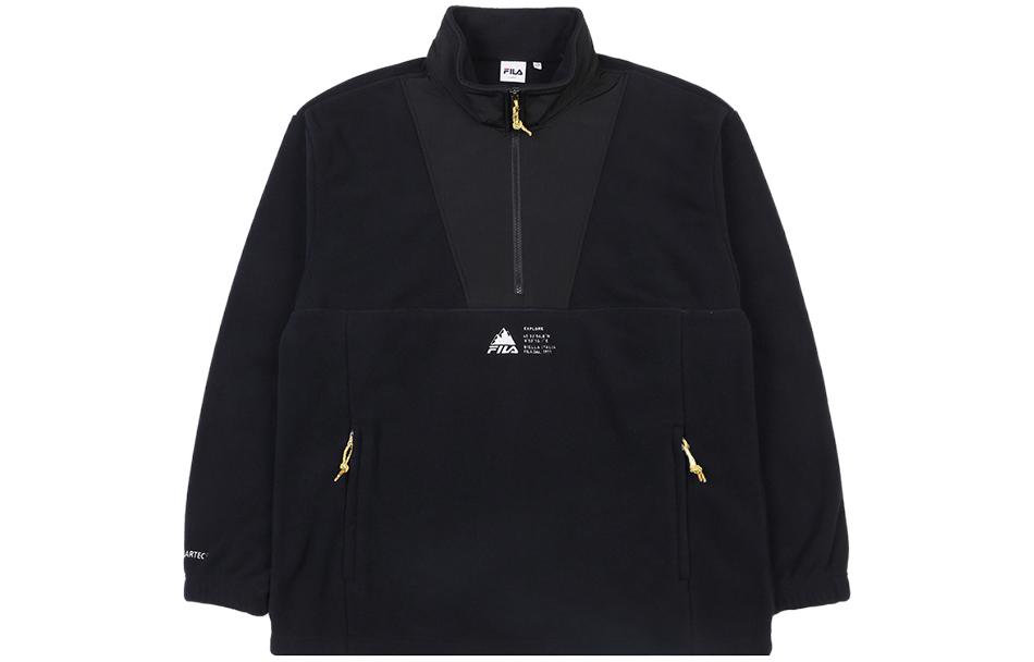 FILA Printed Stand Collar Sports Jacket FS2FTC4E01X-BLK