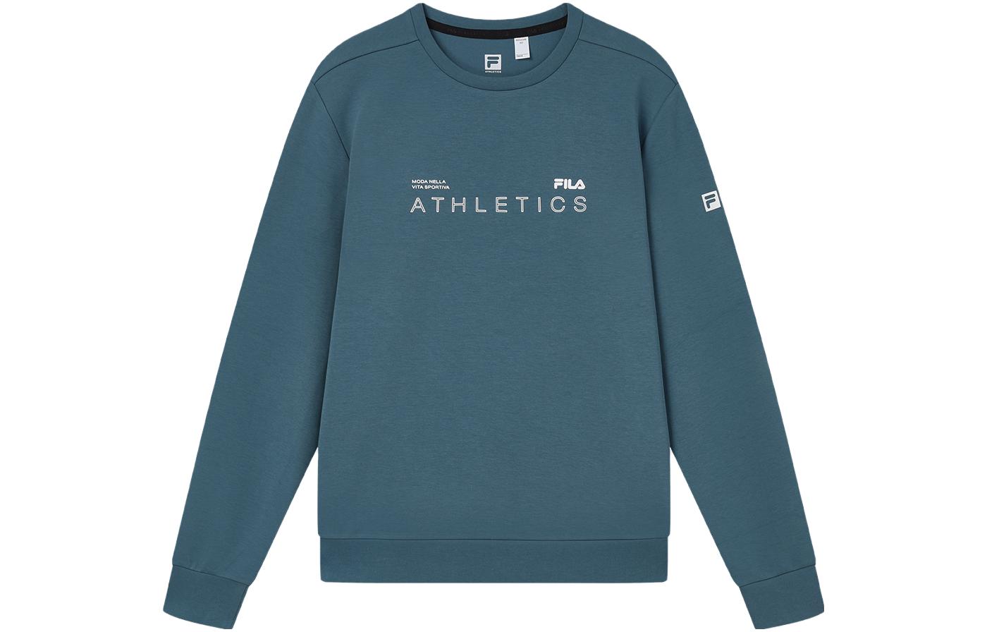 FILA Pullover Casual Sports Sweatshirt in Tea Blue A11M331204F-DB