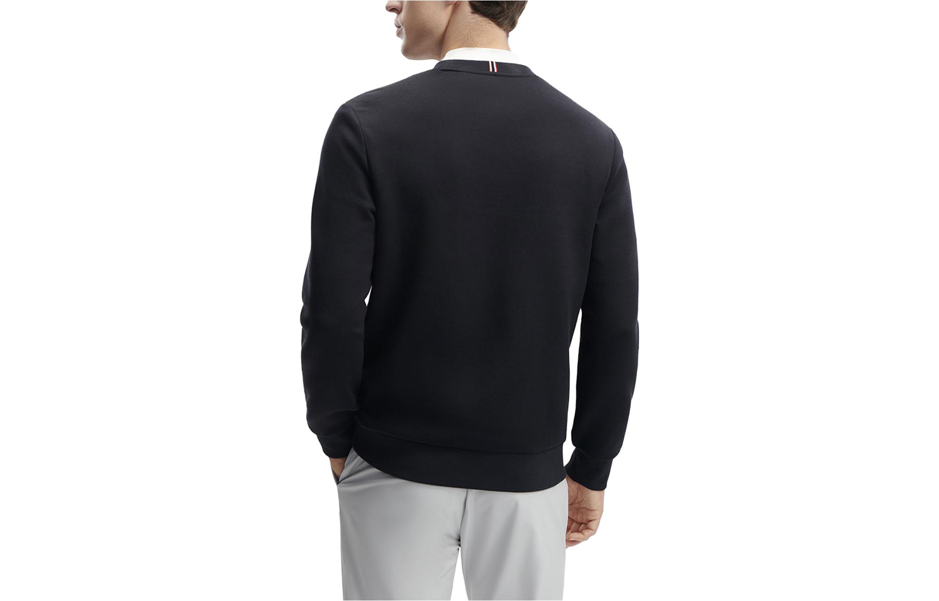 Lookbook FILA 針織印花長袖衛衣 - 傳奇藍 F11M341204FNV