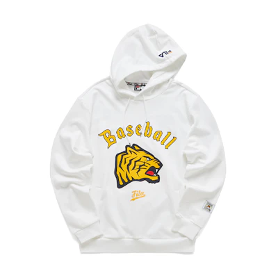 FILA Pullover Sweatshirt - White with Graphic Print and Lettering T11M112209F-WT