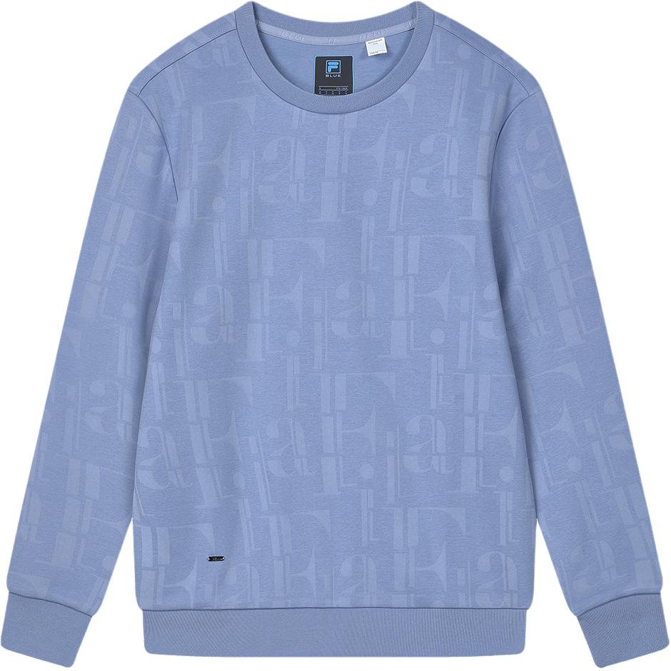 FILA Pullover Sweatshirt Commuter Casual Logo Print - Xiehuan Blue F11M412203FBU