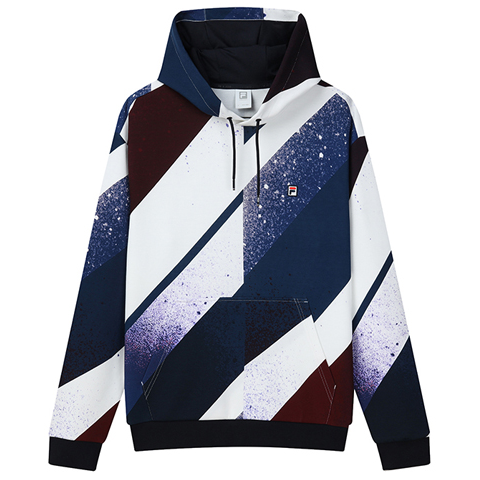 FILA Pullover Sweatshirt Multicolor Pattern Jade White A11M133241F-PT