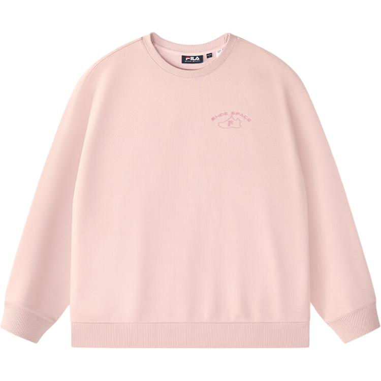 FILA QR Unisex Pullover Crewneck Sweatshirt - Rose Pink T11U446206F-PK