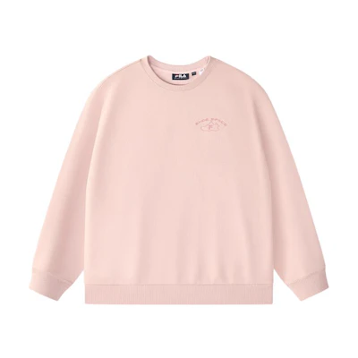 FILA QR Unisex Pullover Crewneck Sweatshirt - Rose Pink T11U446206F-PK