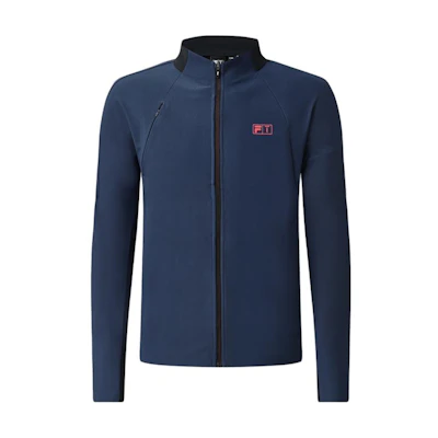 FILA Raglan Long-Sleeve Zip Jacket in Tidal Blue A11M315503F-DB
