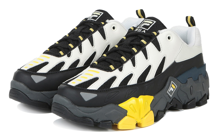 Order Zapatillas FILA Raid Row 2000 Bajas Blancas/Negras/Amarillas estilo Chunky 1JM01262D_978