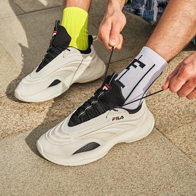 FILA Ray 2 Low Top Kasut Chunky Putih T12M125201FWA Sizing FILA Ray 2 Low Top Kasut Chunky Putih T12M125201FWA
