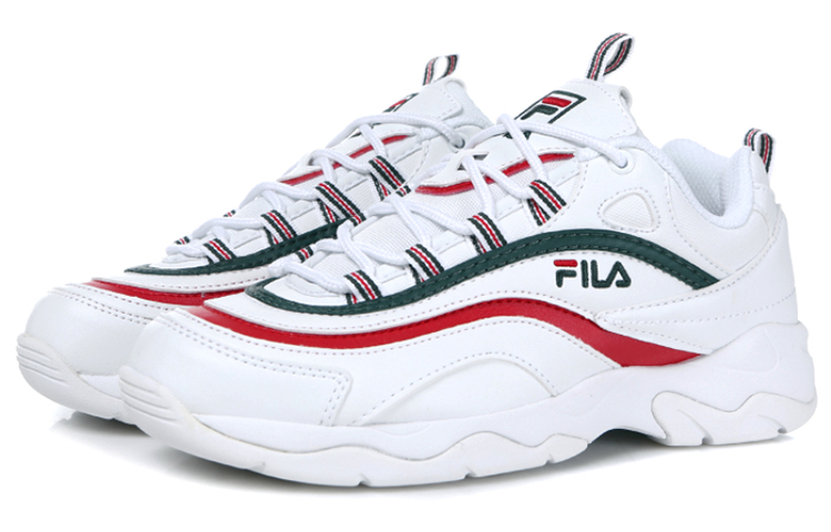 Order Kasut Lari FILA Ray Low 'Putih Navy Merah' FS1RIB3252X_WRG