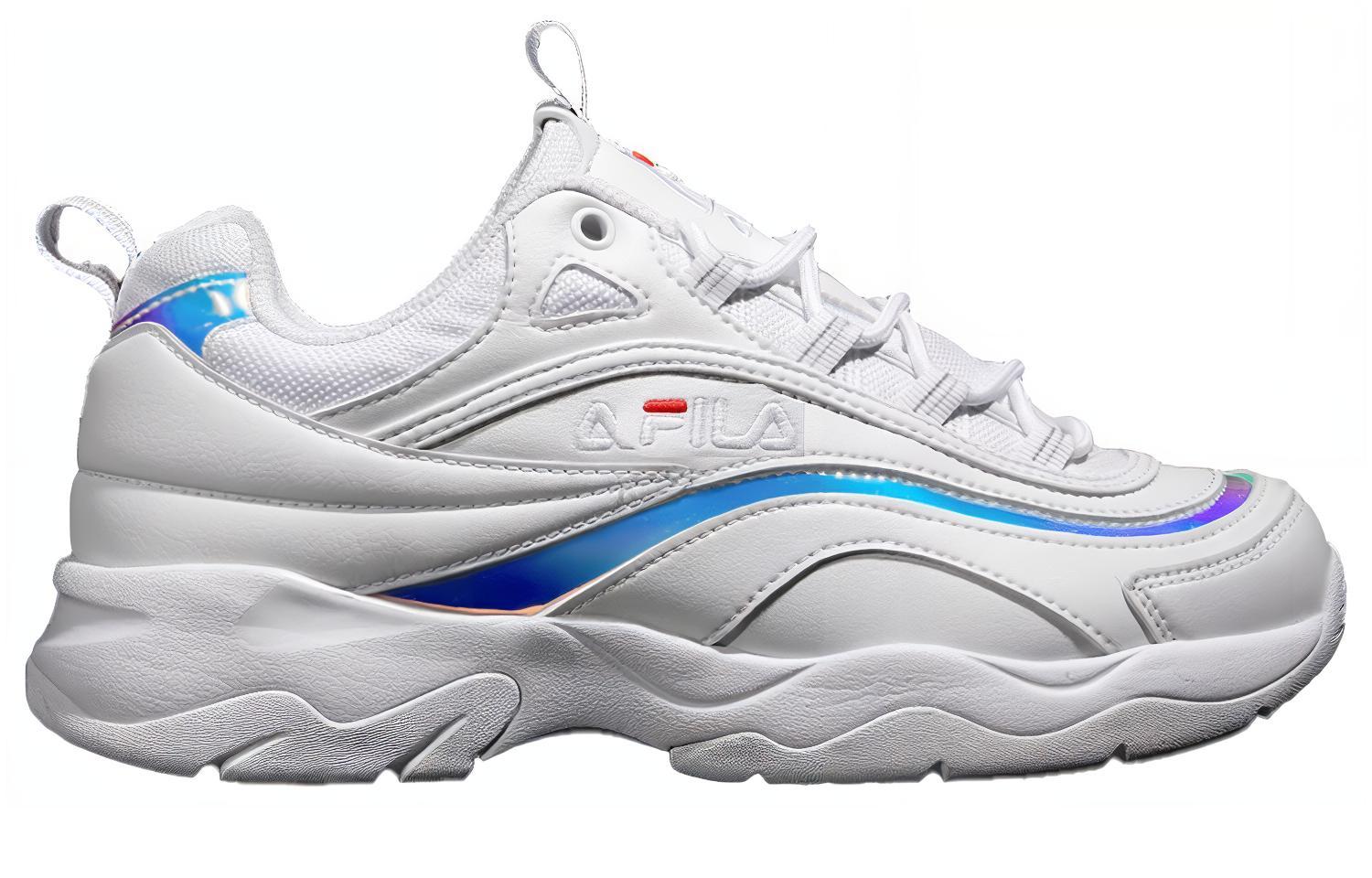 Order FILA Ray Prism レトロランニングシューズ 白/青 FS1SIB1162X_STL