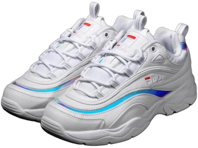 FILA Ray Prism Kasut Larian Retro Putih/Biru FS1SIB1162X_STL Lookbook FILA Ray Prism Kasut Larian Retro Putih/Biru FS1SIB1162X_STL