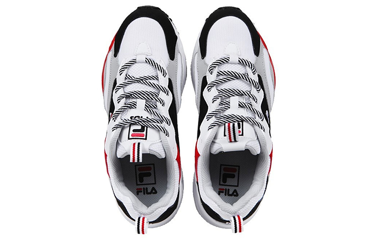 Shop 휠라 레이 트레이서 로우 (검/흰/빨) FS1SIB1180X_WBK