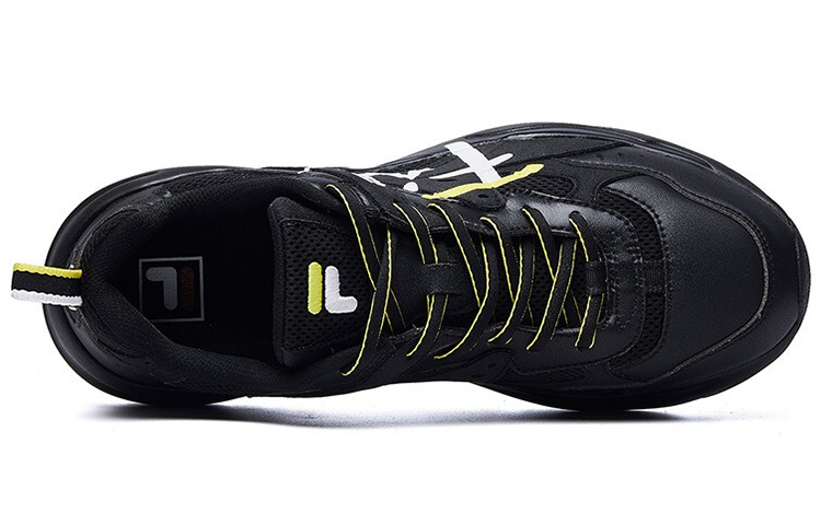 FILA Lightning Sports Sneakers Black/White/Yellow 圖 3