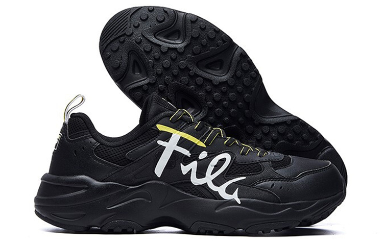 FILA Lightning Sports Sneakers Black/White/Yellow 圖 5