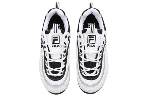 Shop 휠라 레이 트레이서 블랙앤화이트 (한국판) FS1SIA3109X_WBK