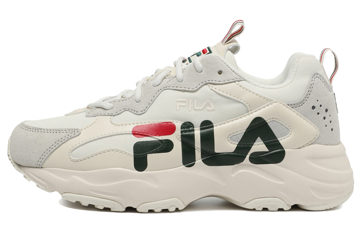 FILA Ray Tracer Linear Low Top Running Shoes Grey/Black/Red 1RM01346_142