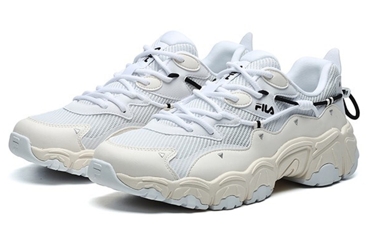 Lookbook Fila 斐乐 猫爪 耐磨低幫老爹鞋 噴射白