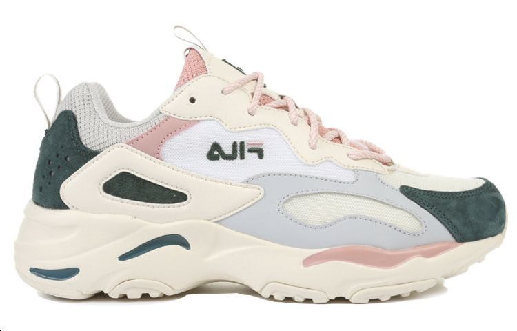 Order FILA Ray Tracer Baskets Basses Running Blanc/Rose/Vert 1RM01153_108