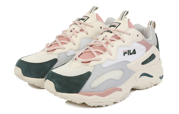 Lookbook FILA Ray Tracer Baskets Basses Running Blanc/Rose/Vert 1RM01153_108