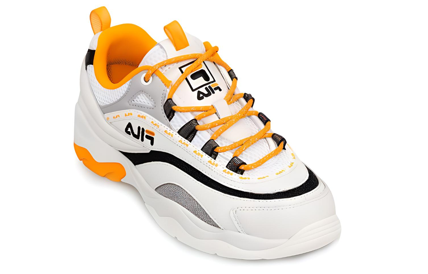 Lookbook FILA Ray VNTG Laufschuhe Weiß/Gelb T12M021101FBW