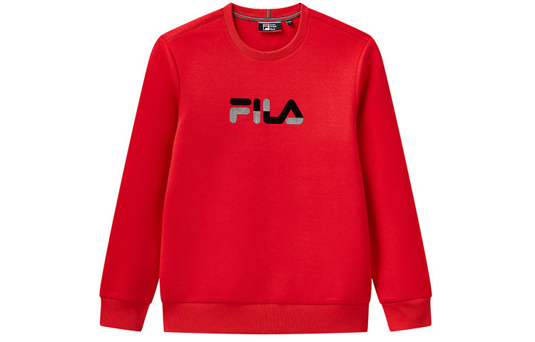 FILA Red Crewneck Pullover Sweatshirt - Casual and Breathable F11M111207F-RD