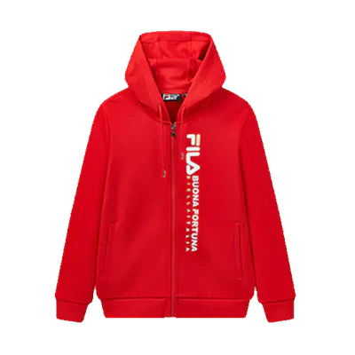 FILA Red Knit Fashion Hoodie F11M018520F-RD