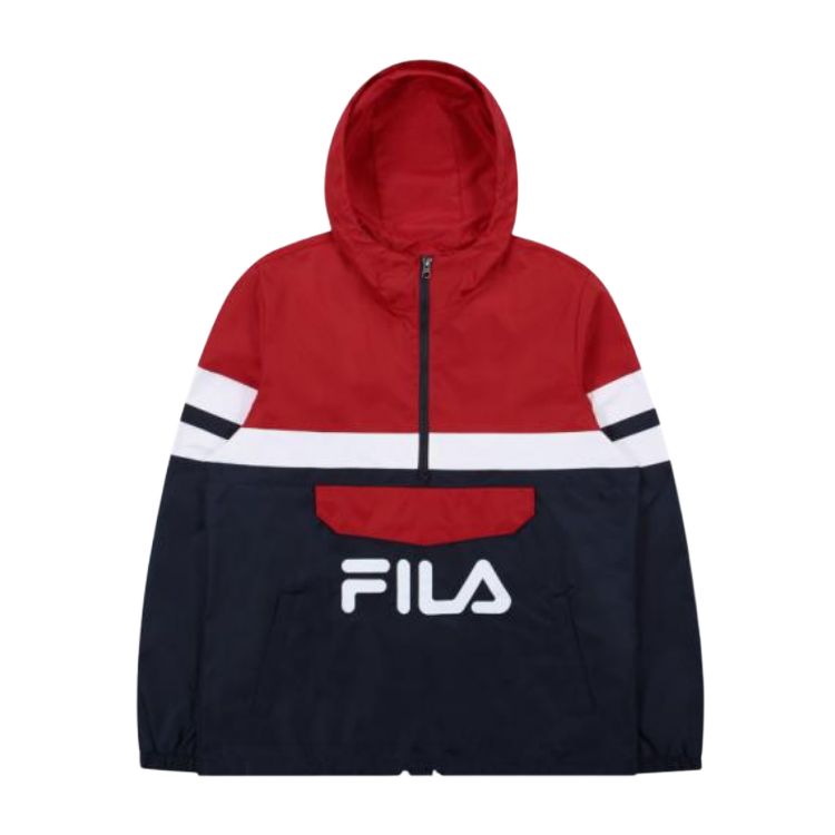 FILA Red Patchwork Printed Sweatshirt FS2JKB3001X-DR
