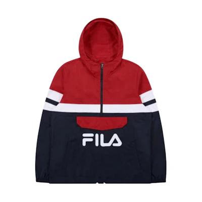 FILA Red Patchwork Printed Sweatshirt FS2JKB3001X-DR