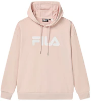 FILA Retro Classic Logo Hoodie Unisex Loose Fit - Ronglin Pink Autumn Wear F51U238298F-LP FILA Retro Classic Logo Hoodie Unisex Loose Fit - Ronglin Pink Autumn Wear F51U238298F-LP