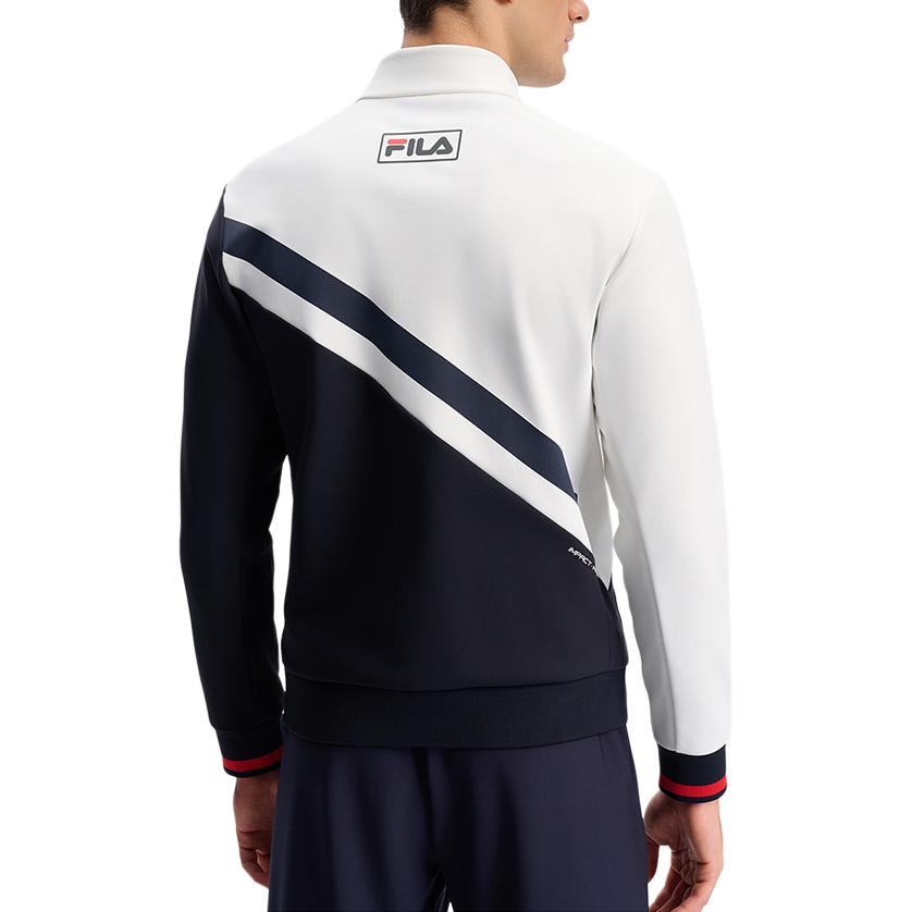 FILA Retro Colorblock Full-Zip Jacket in Blue A11M443507F-NV 圖 4