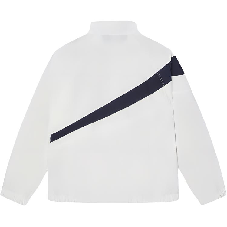 FILA Retro Colorblock Stand Collar Casual Jacket Men’s - Cloud Mushroom White F71M429707F-WT 圖 3