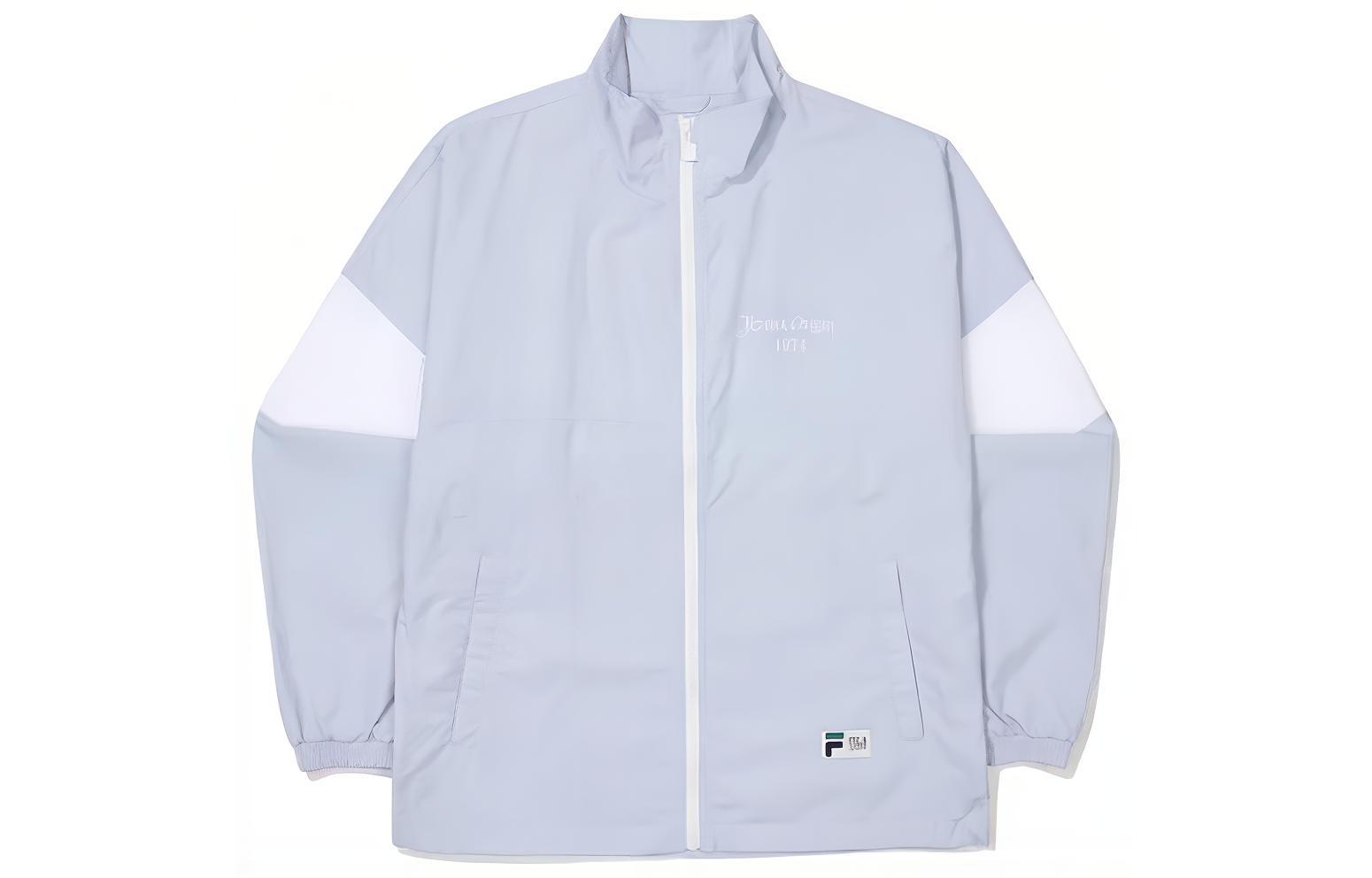 FILA Retro Colorblock Zip-Up Jacket Unisex Blue Long-Sleeve Sportswear FE2JKF5105X-LBU