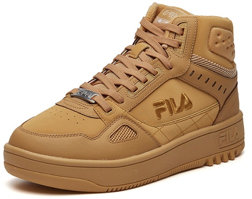 FILA High Top Retro Basketball Shoes Clay Yellow F12M141216FCL Order FILA High Top Retro Basketball Shoes Clay Yellow F12M141216FCL