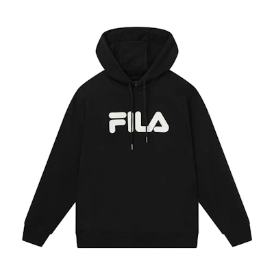 FILA Retro Hoodie Unisex Casual Style Black - Gender-Neutral Fashion F51U338298FBK