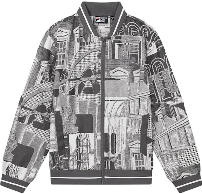 FILA复古针织长袖外套 男女同款 全印花休闲款式 F11M338703FZA Buy FILA复古针织长袖外套 男女同款 全印花休闲款式 F11M338703FZA