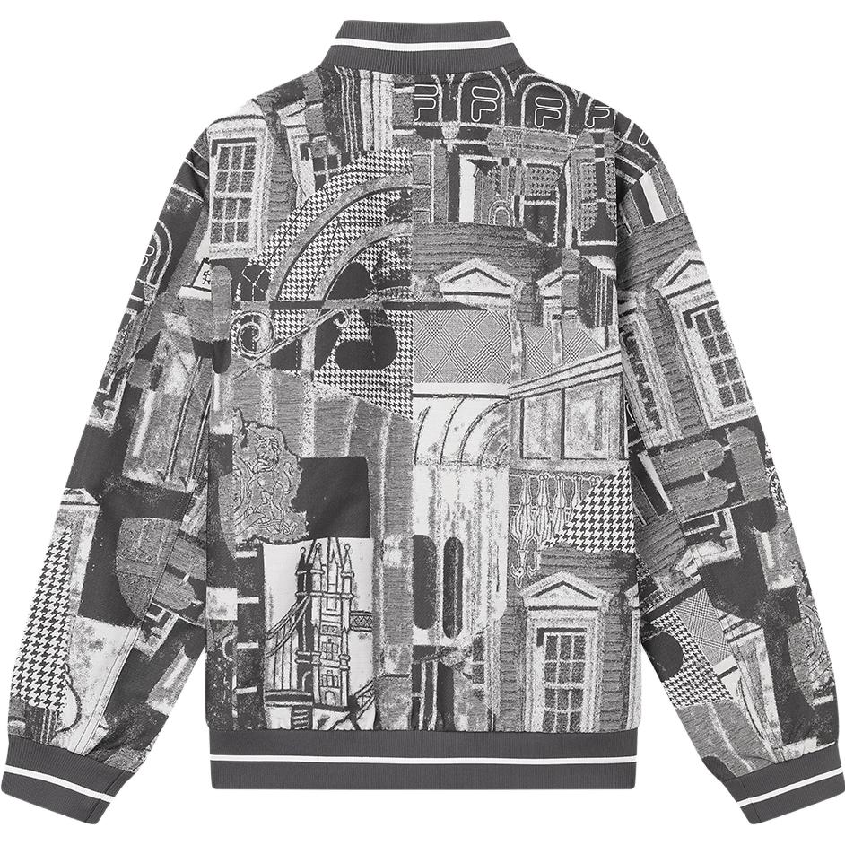 Lookbook FILA复古针织长袖外套 男女同款 全印花休闲款式 F11M338703FZA