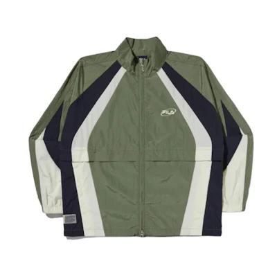 FILA Retro Logo Stripe Track Jacket Green Unisex FS2JKG2104XG-KH
