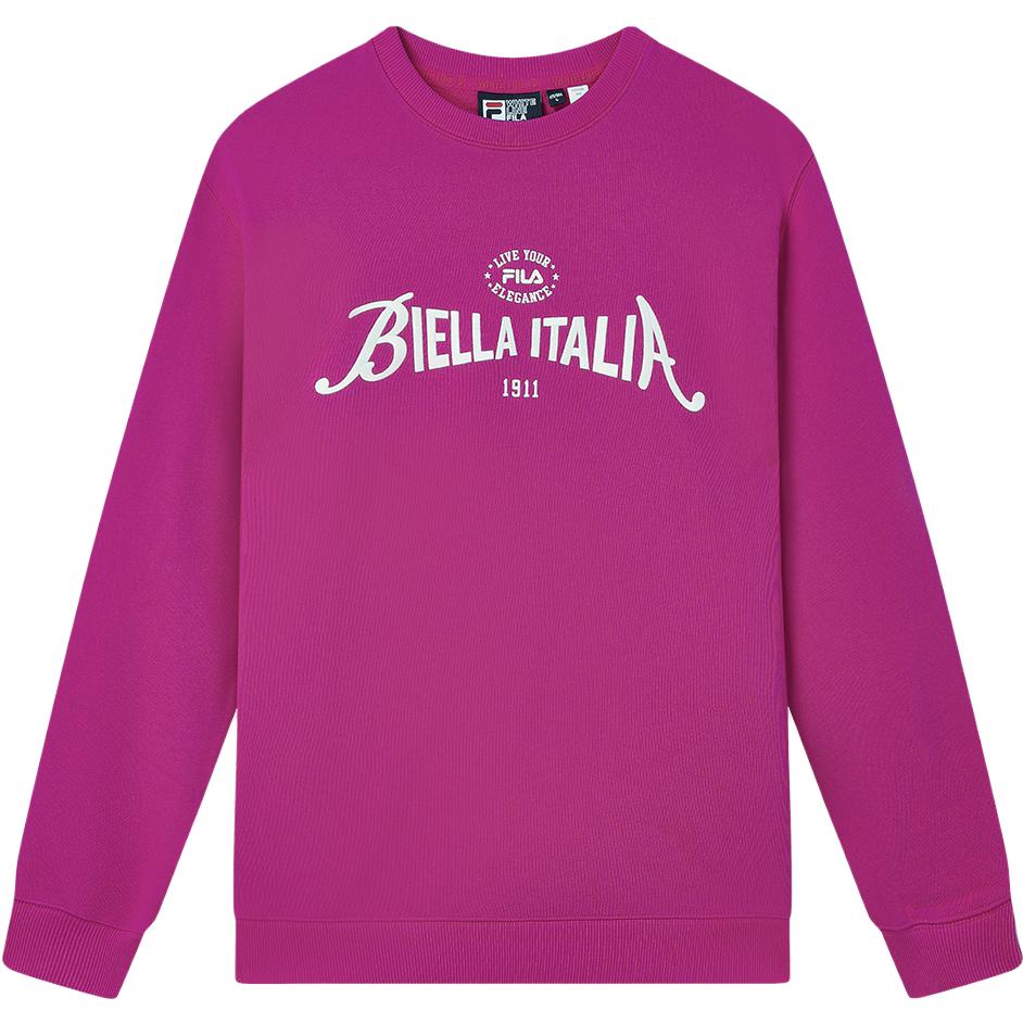 FILA Retro Loose-Fit Crewneck Sweatshirt in Pink for Men and Women F11U339206F-WI