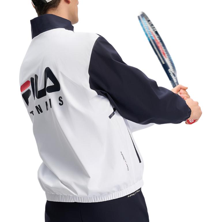 FILA Retro Loose Fit Colorblock Track Jacket - Jade White A11M443705F-WT 圖 8