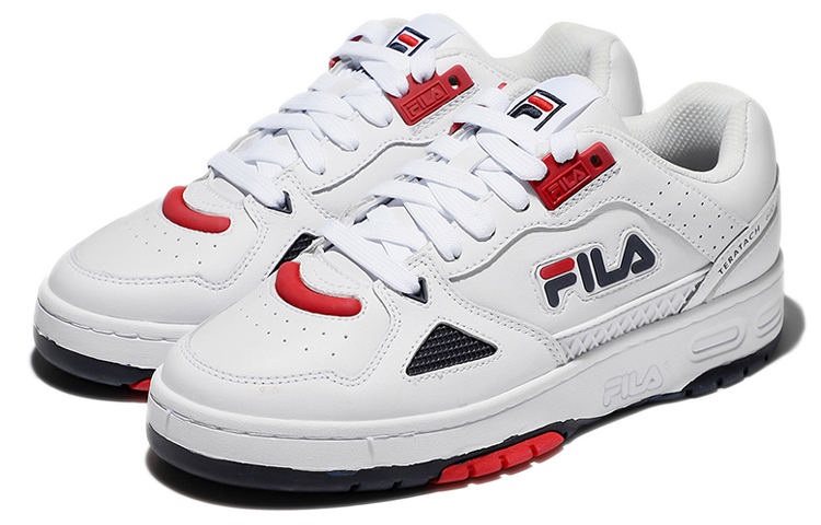 FILA Unisex Low-Top Sneakers White/Red/Black 圖 3