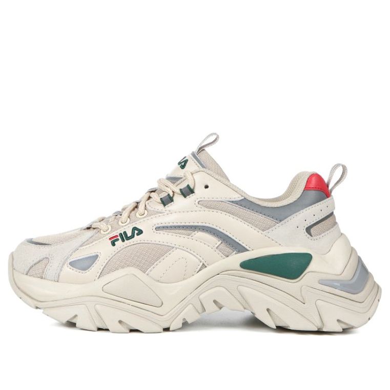 FILA Retro Running Shoes White/Grey/Green 1JM01283_142