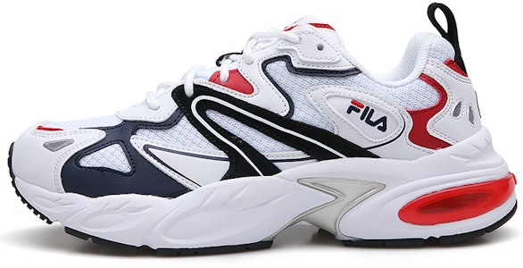 Fila 斐樂 網面透氣 復古運動休閒鞋 白紅藍 Buy Fila 斐樂 網面透氣 復古運動休閒鞋 白紅藍