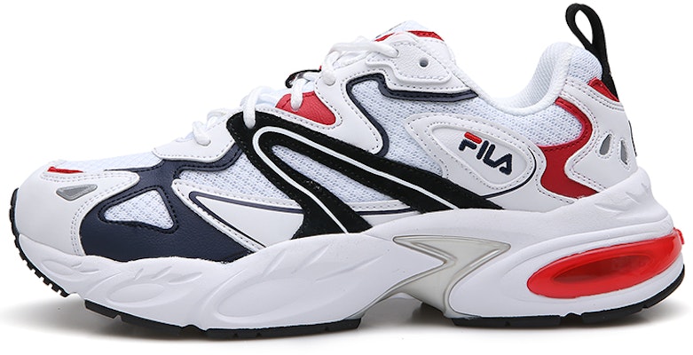Fila 斐樂 網面透氣 復古運動休閒鞋 白紅藍 Buy Fila 斐樂 網面透氣 復古運動休閒鞋 白紅藍