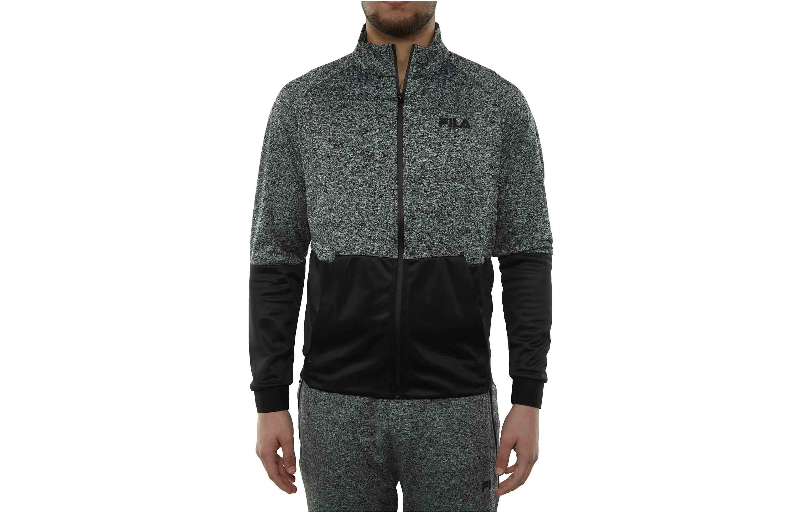 FILA Retro Sports Solid Zip-Up Jacket Gray - LM183592-068