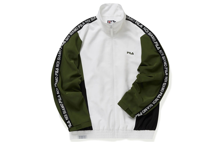 FILA Retro Sports Track Jacket in White T11M011504F-WT