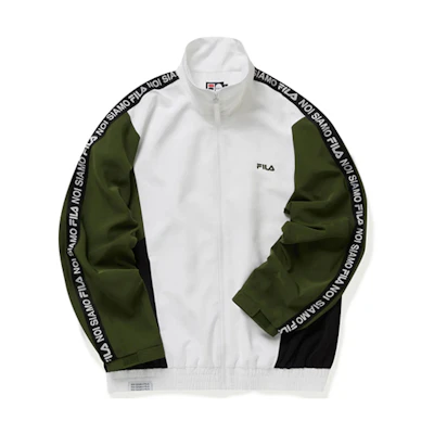 FILA Retro Sports Track Jacket in White T11M011504F-WT
